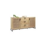 Riley Rattan Sideboard. - PW.