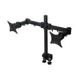 MDM12D Dual LCD Monitor Arm Stand Desk Mount Bracket 10KG/LCD. - PW