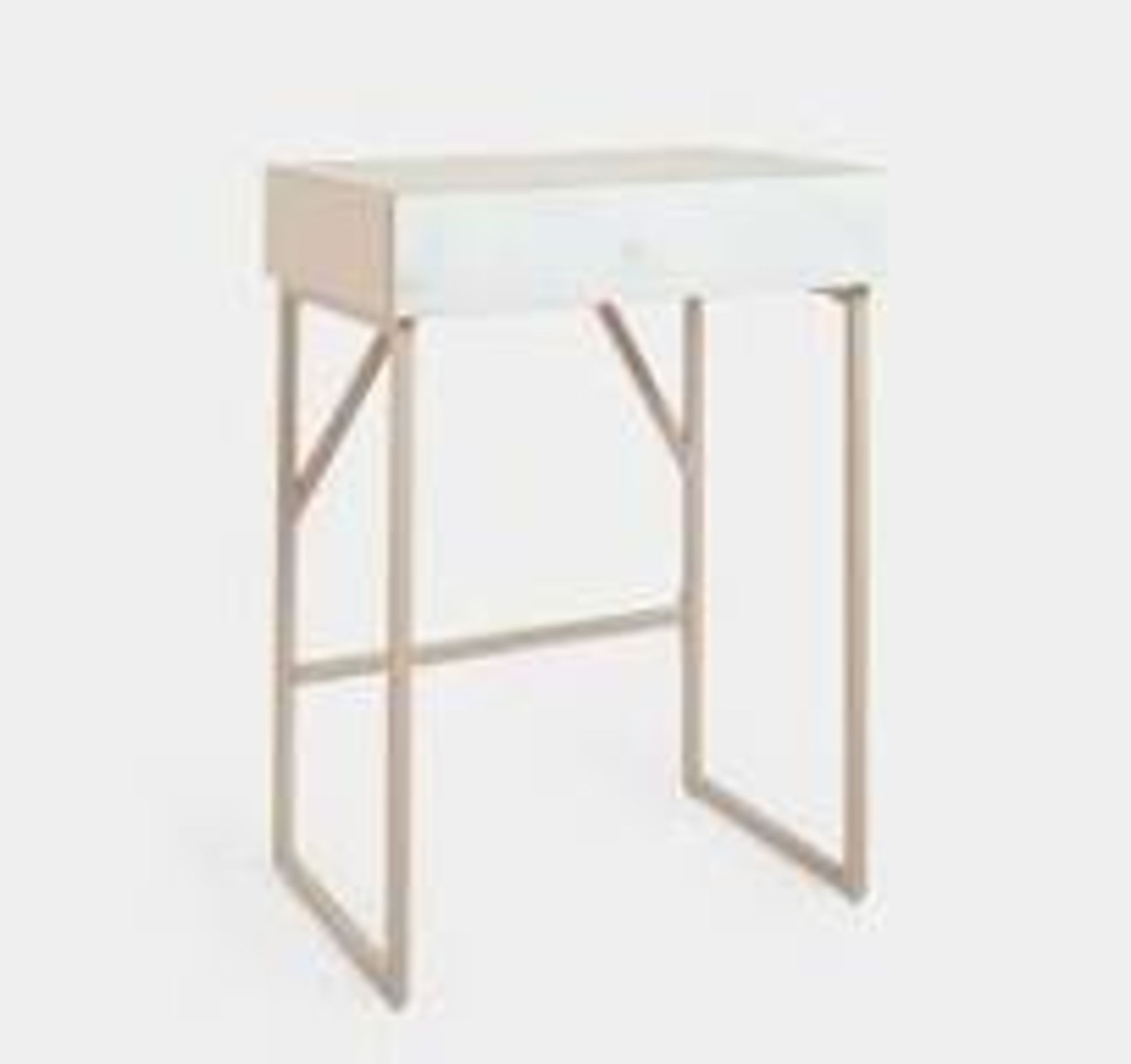 Amora Marble-Effect Dressing Table. - PW.