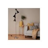 GoodHome Mengame Matt Black Floor Light - R14.9. This Mengame floor lamp features three black