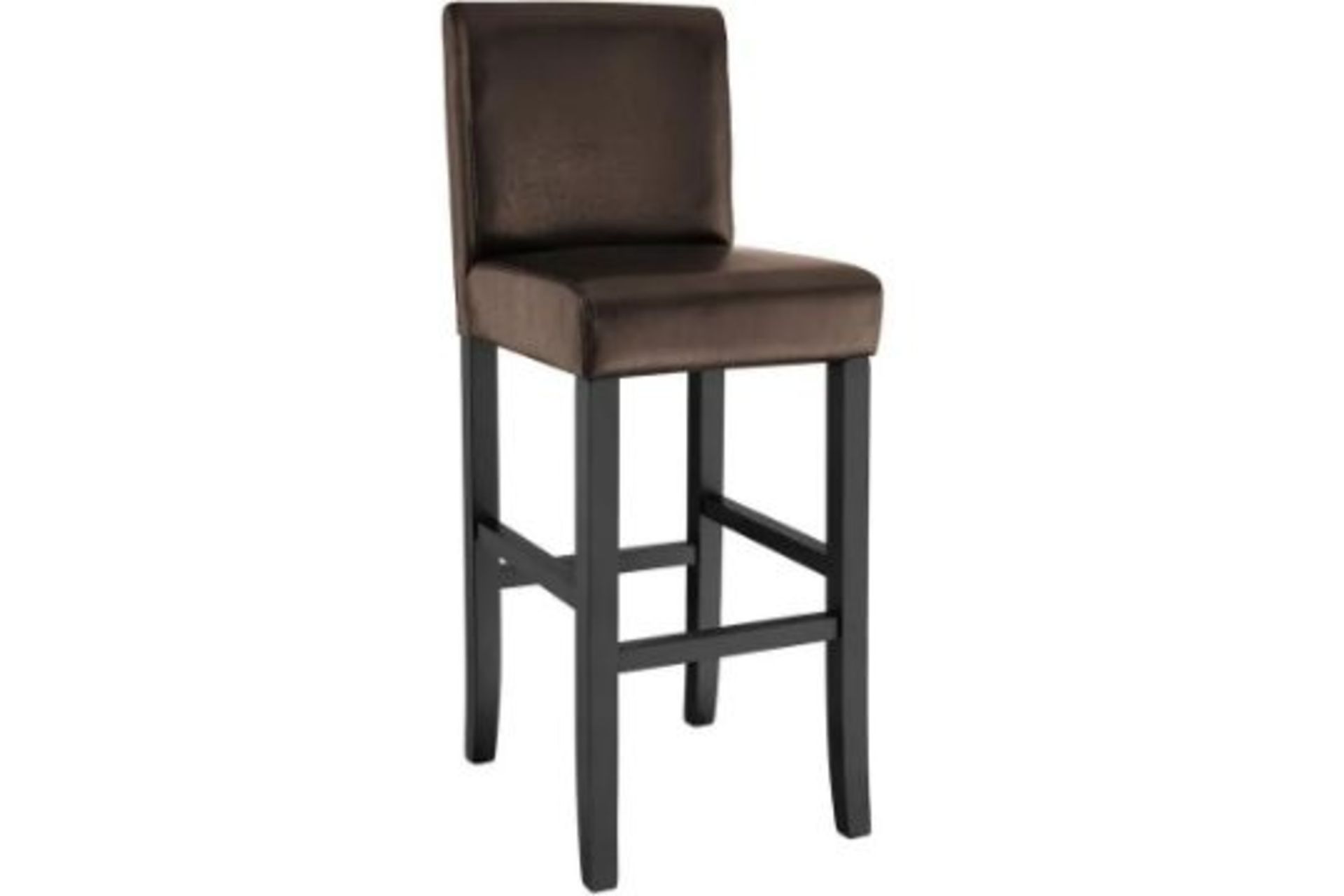 Breakfast bar stool made of artificial leather brown. - PW. These bar stools by Luxury are