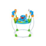 Underwater World Themed Baby Jumper with 5 Adjustable Heights and Removable Seat Cushion-Blue. -