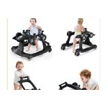 4-IN-1 BABY PUSH WALKER WITH ADJUSTABLE HEIGHT AND SPEED-BLACK - R14.5. This 4-in-1 baby walker