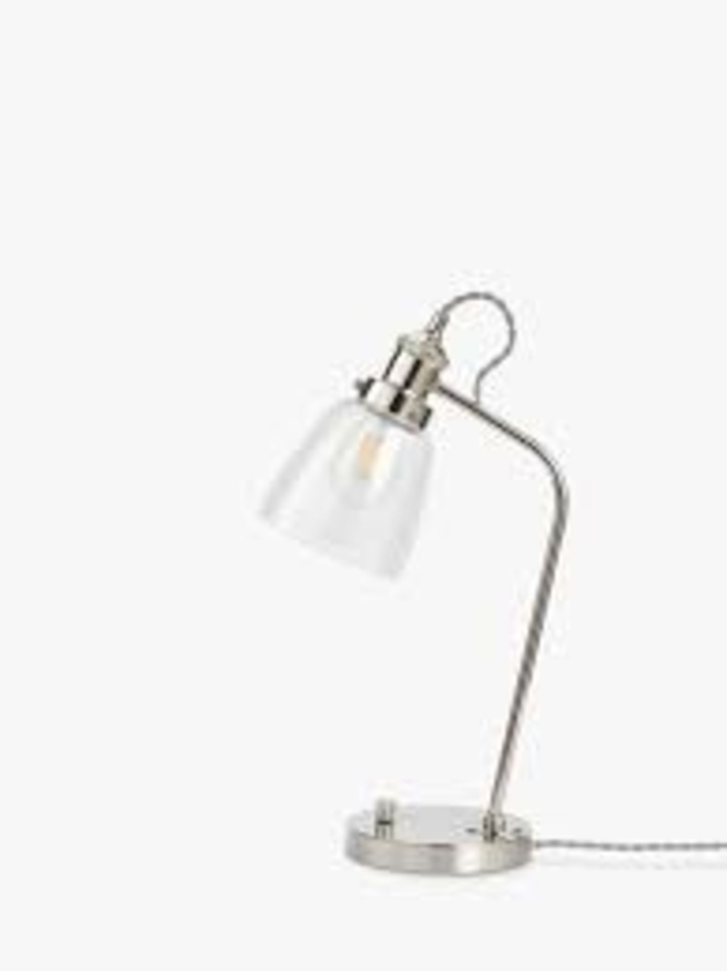 John Lewis Revival Desk Lamp, Polished Nickel. - PW.