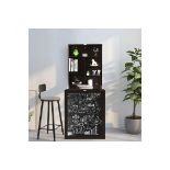 Convertible Wall Mounted Table With A Chalkboard-Coffee. - R14.5.