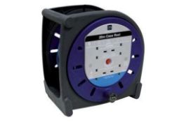 Masterplug 4 Socket Black Cable Reel, 20M - R13A.3 Masterplug 4 socket Cable reel, 20m. This cable