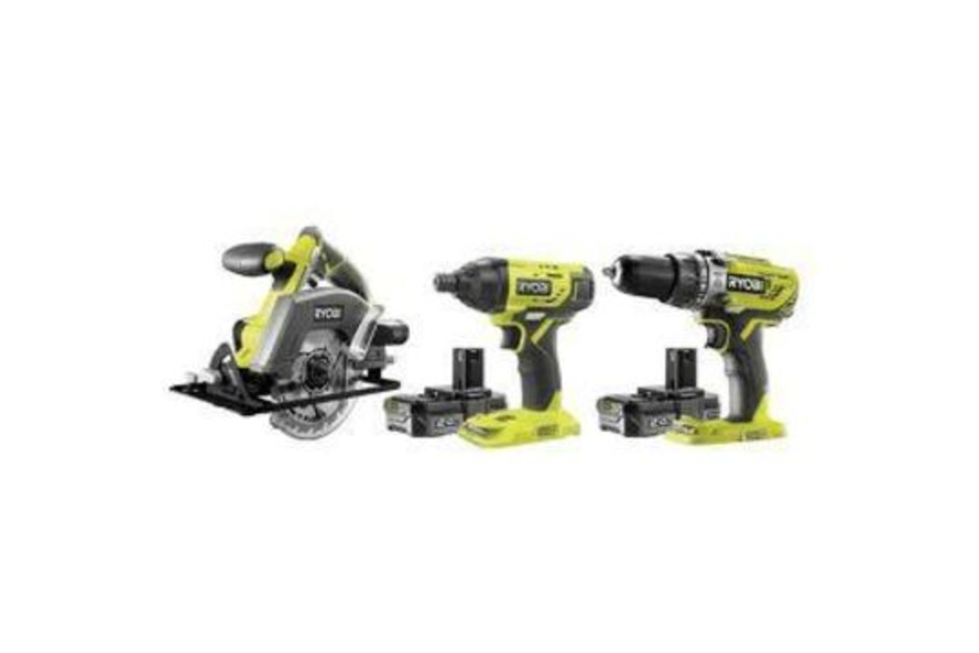 Ryobi One+ 18V 2Ah Li-Ion One+ Cordless 3 Piece Power Tool Kit R18Pdid2Csp-220S - R13a.13. The Ryobi