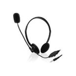 ewent EW3 Wired Stereo Headset Over-the-head 3.5 mm Jack with Microphone Black. - PW. RRP £55.00.
