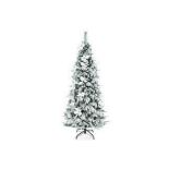 Costway 6 ft. Snow Flocked Pencil Artificial Christmas Tree .. - R14.2.