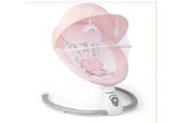 BABY BOUNCER WITH 5 SWING SPEEDS AND BUILT-IN 17 MUSIC FOR NEWBORN-PINK. - R14.6.