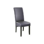 Dining Chair With Ergonomic Seat Shape - Grey. - PW. RRP £99.00.