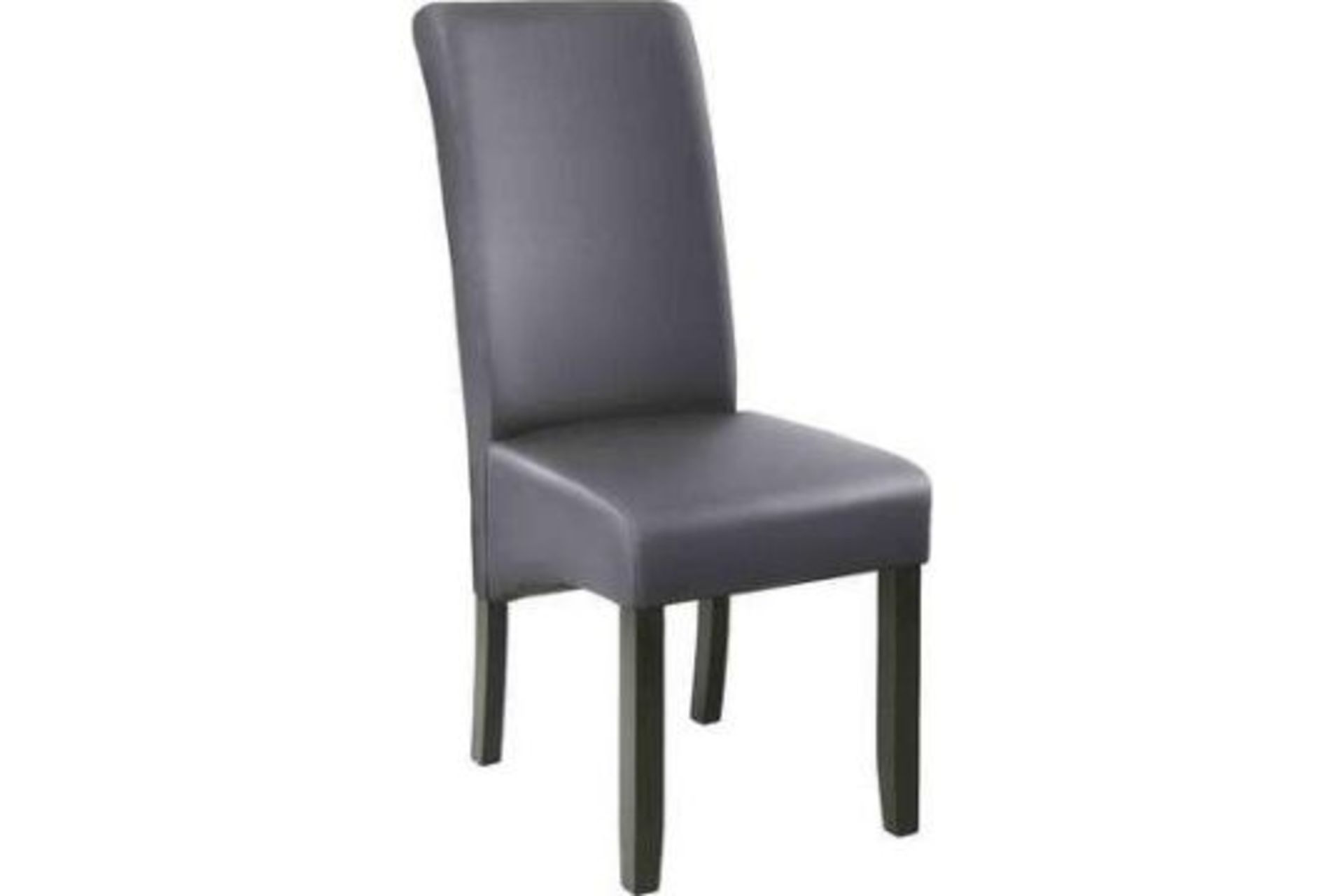 Dining Chair With Ergonomic Seat Shape - Grey. - PW. RRP £99.00.