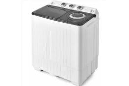 Twin Tub Washing Machine Portable Laundry Washer Machine 6.5KG Washer+2KG Dryer. - R14.4. Still