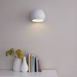 2 x GoodHome Zosca Matt White Wall light. - R10BW