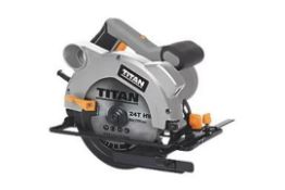 TITAN 1200W 165MM ELECTRIC CIRCULAR SAW 240V. - R14.9 Robust 165mm circular saw for precise and
