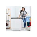 Portable Washer and Spin Dryer Combo with Timer Control for Apartment. -R14.4. Featuring a twin