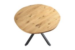 BERN Natural Curved Edge Solid Oak Dining Table - RRP £449.99. - R14.2. Our Bern solid oak dining