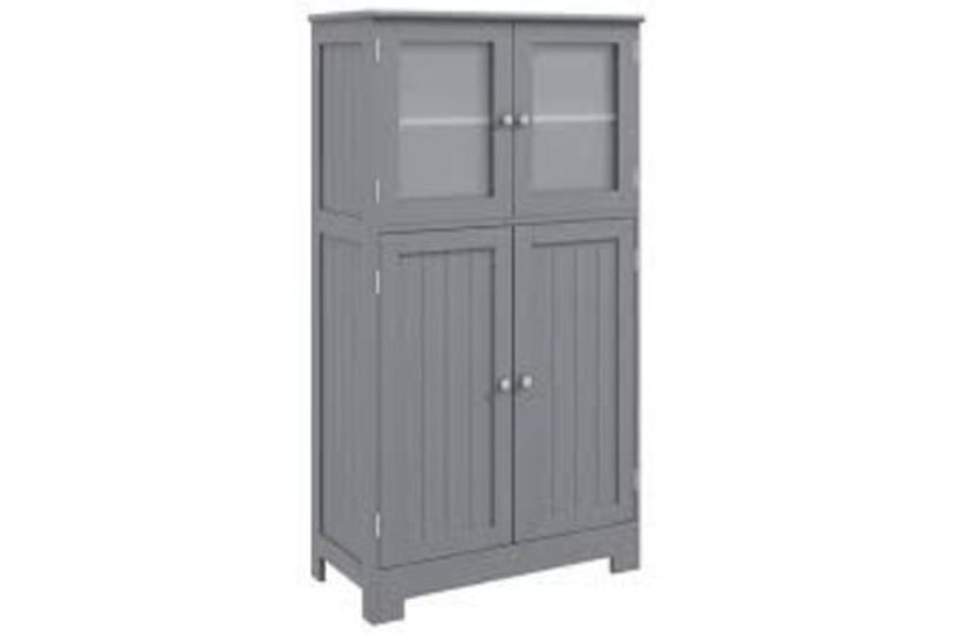 Grey Bathroom Floor Storage Cabinet Kitchen Cupboard . - R14.5. Our 4-door floor cabinet is a