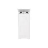 White Wooden Laundry Bin. - R14.5. Modern white laundry bin ideal for a bedroom or bathroom.