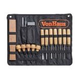 16pc Wood Carving Tool Set with Carving Tools Including Files Sharpening Stone & Mallet, Beginner