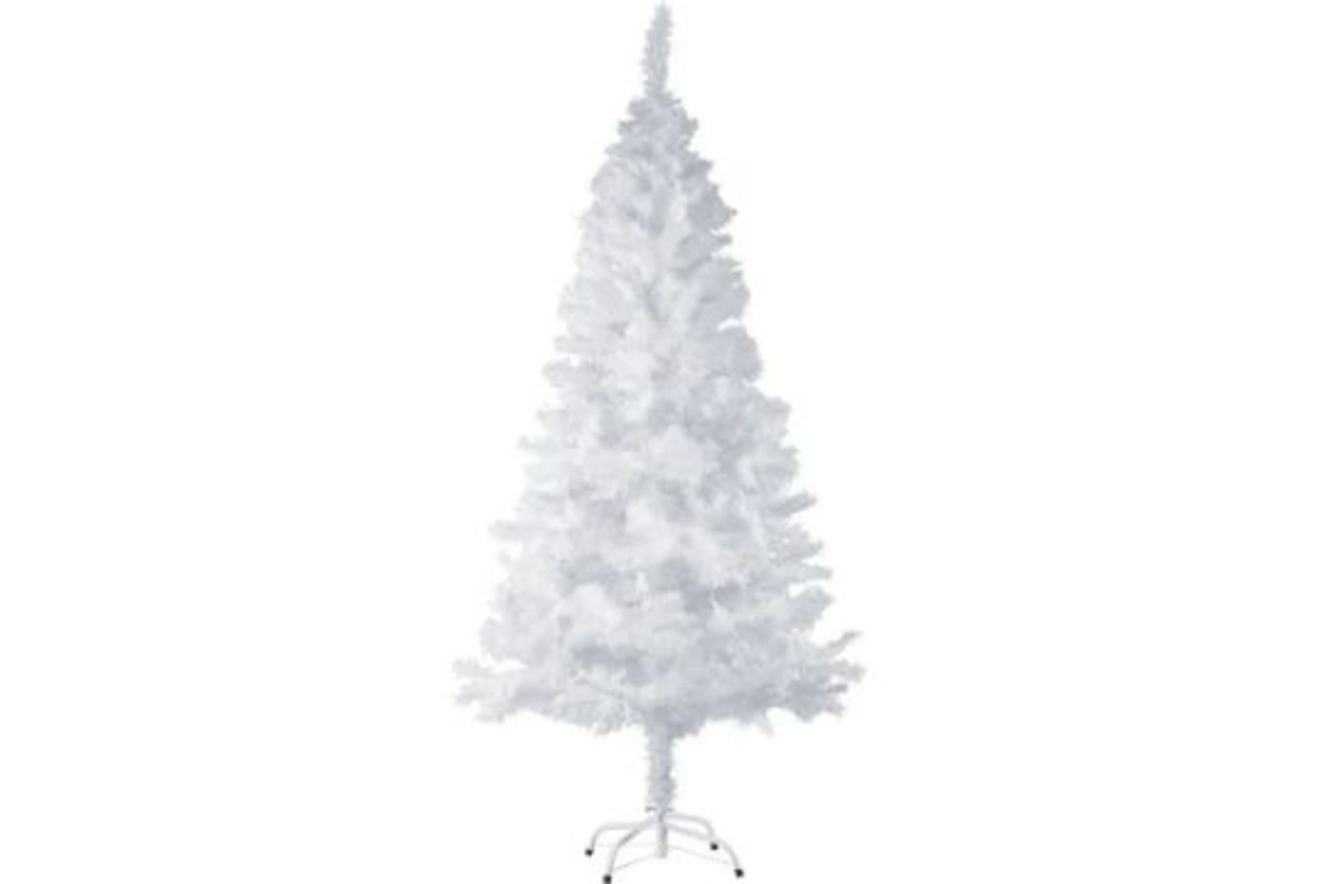White Christmas tree with metal stand 180 cm. - PW. Create a festive atmosphere in no time with an