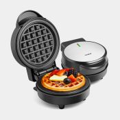 600w Mini Waffle Maker. - PW. Indulge your tastebuds with the VonShef Mini Waffle Maker, a petite