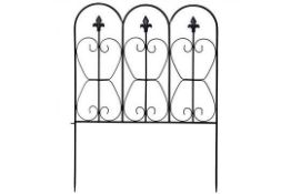 Garden Fencing Panels for Decoration with Arched and Inter-lockable Design. - R14.3