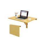 Luxury Folding Wall Mounted Drop-Leaf Table, Space Saving Floating Computer Desk with Adjustable