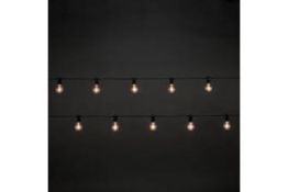 20 Warm white Bulb LED String lights Black cable . - R14.4.