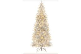 SLIM HINGED PENCIL CHRISTMAS TREE WITH TINSEL LEAVES. - R14.2.