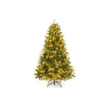 150/180 CM PRE-LIT ARTIFICIAL CHRISTMAS TREE WITH 844/1168 BRANCH TIPS 250/350 LED LIGHTS-1.8 M. -