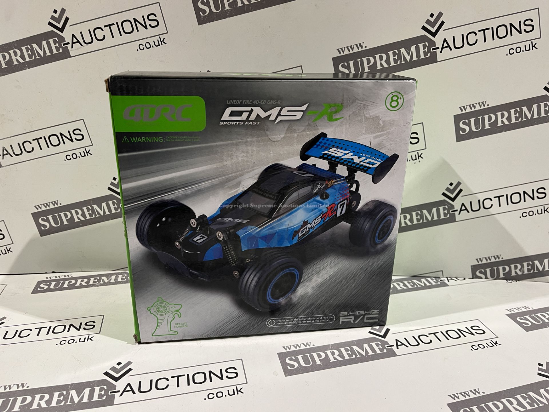 5 X BOXED 4DRC CMS FAST LINE OF FIRE REMOTE CONTROL SPORTS CARS (UNCHECKED, UNTESTED) R6-4