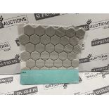 27 X BRAND NEW PLAIN GREY MOSAIC TILES R19-3