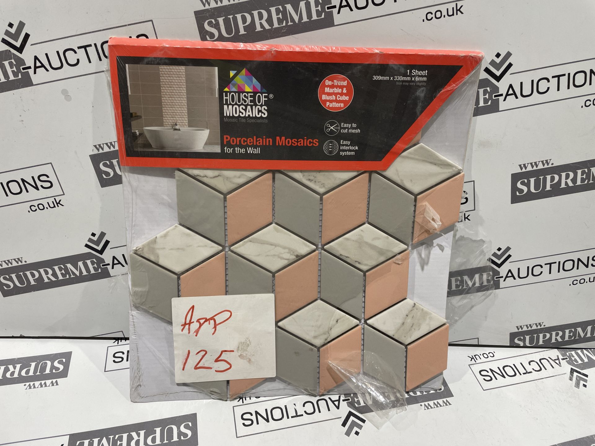 25 X BRAND NEW HOUSE OF MOSAICS PORCELAIN MOSAIC WALL TILES R19-3