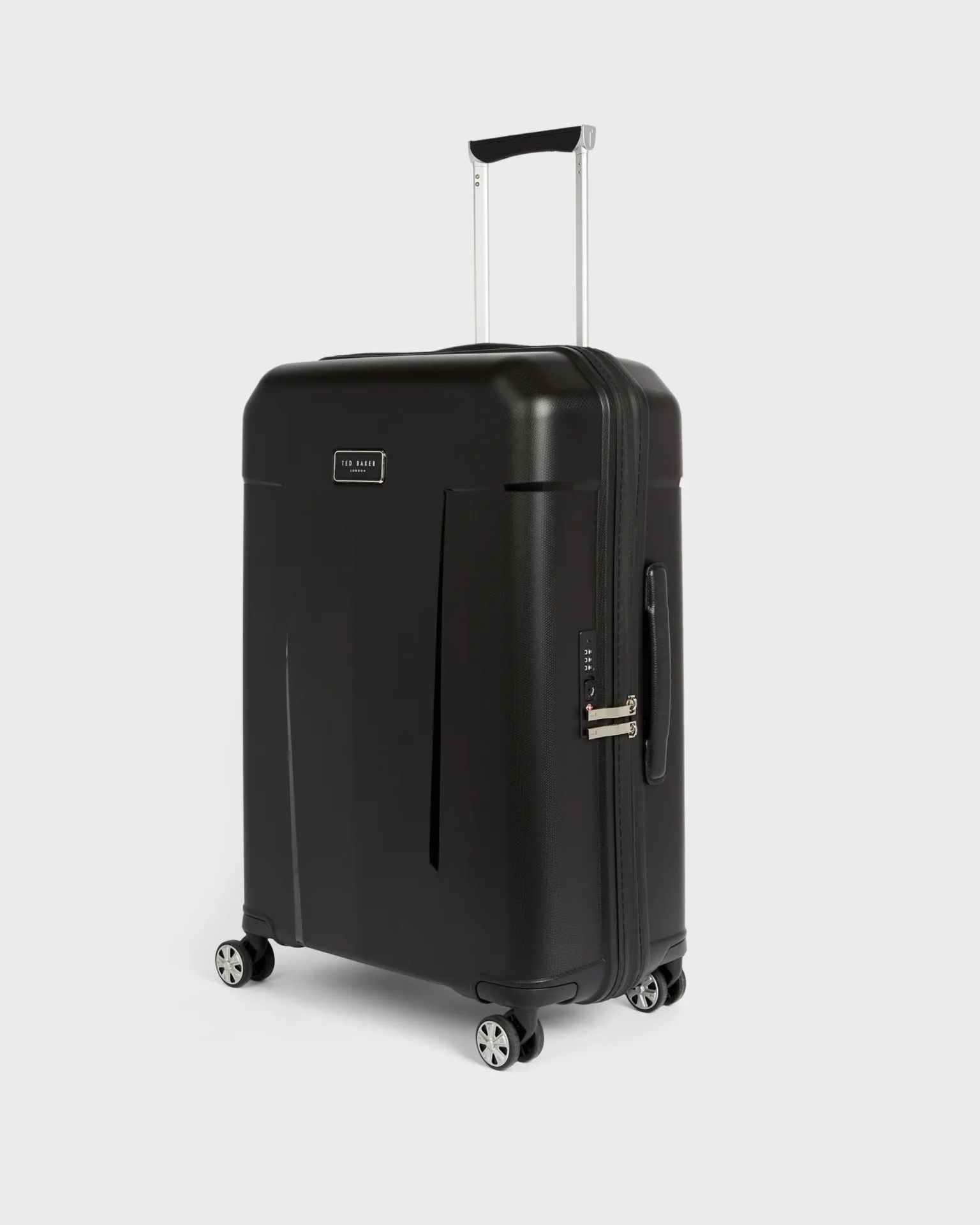 BRAND NEW TED BAKER FLYING COLOURS HARDSIDE TROLLEY LUGGAGE BAG BLACK MEDIUM RRP £299 R7-5