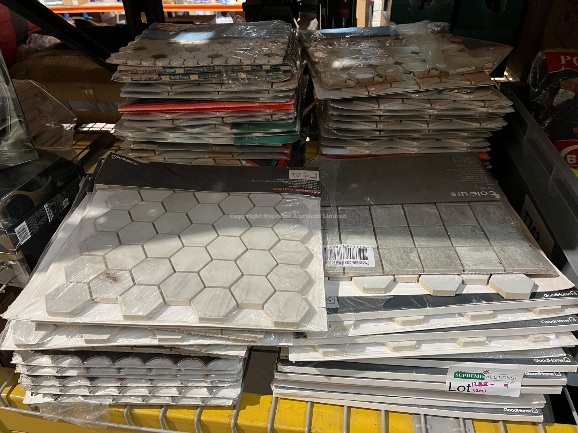 30 X BRAND NEW PACKS OF ASSORTED MOSAIC TILE SHEETS R6-7