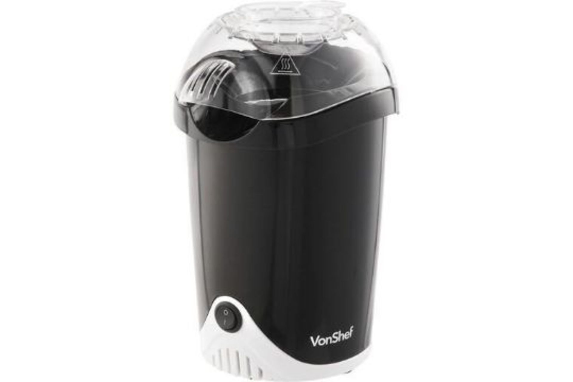 VonShef Hot Air Popcorn Maker (ER51) Enjoy a freshly cooked big screen treat in your own home with