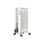 7 Fin 1500W Oil Filled Radiator - White (ER51) Keep cold chills at bay with a little help from the