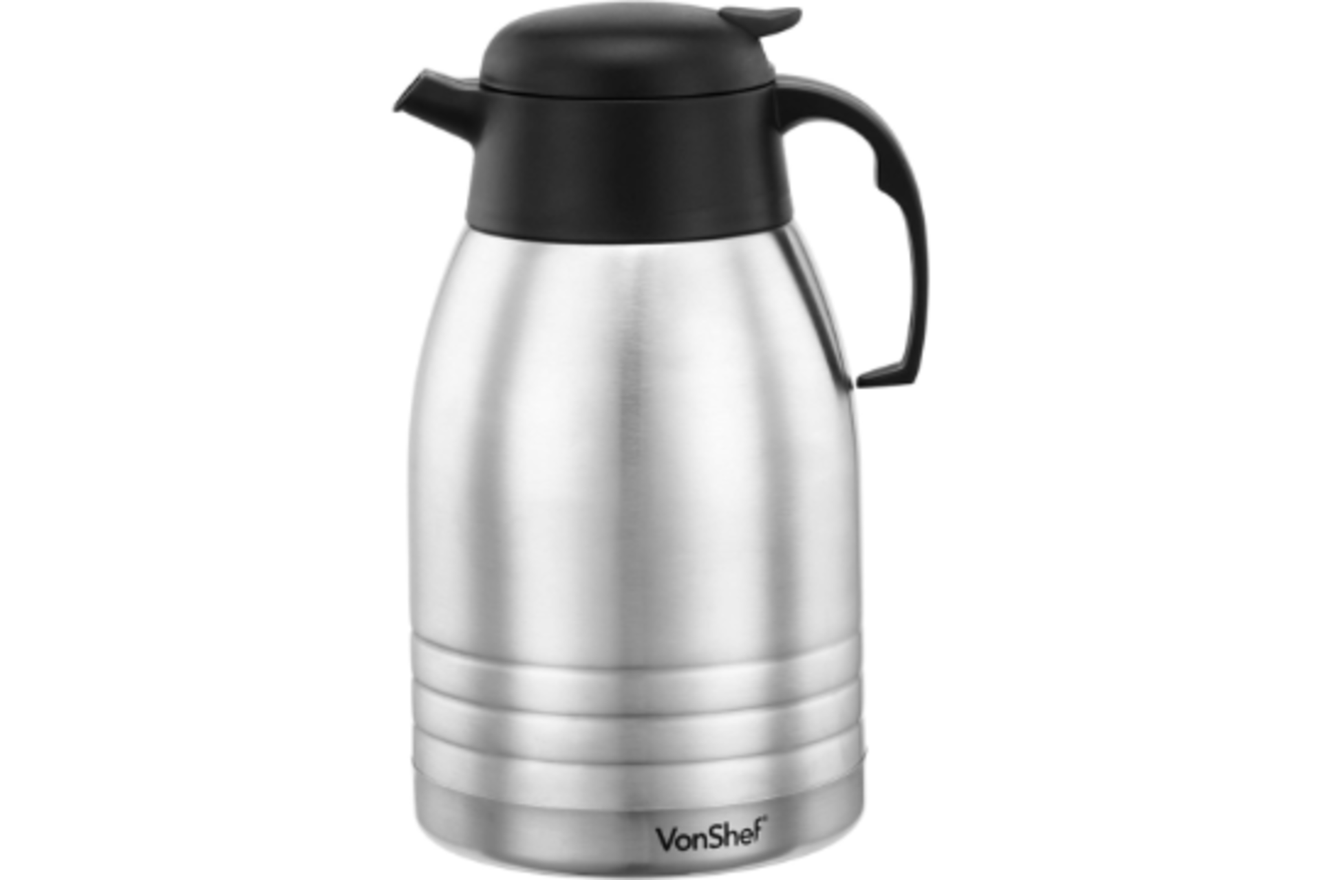 VonShef 2 Litre Insulated Vacuum Jug Flask (ER51) Specifications: Pattern: SolidMaterial: