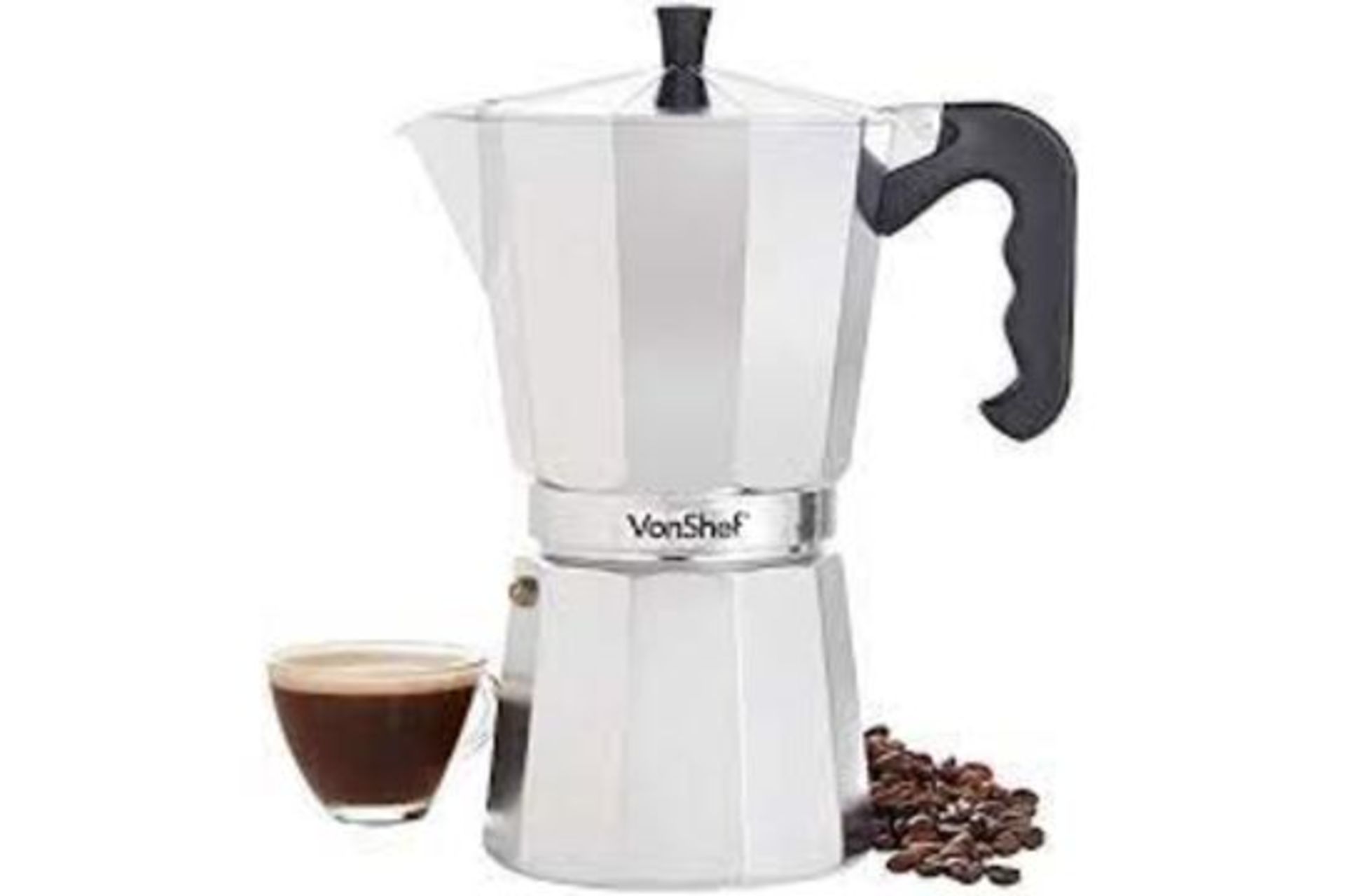 VonShef 9 Cup Espresso Maker (ER51) Product information Master the art of authentic espresso