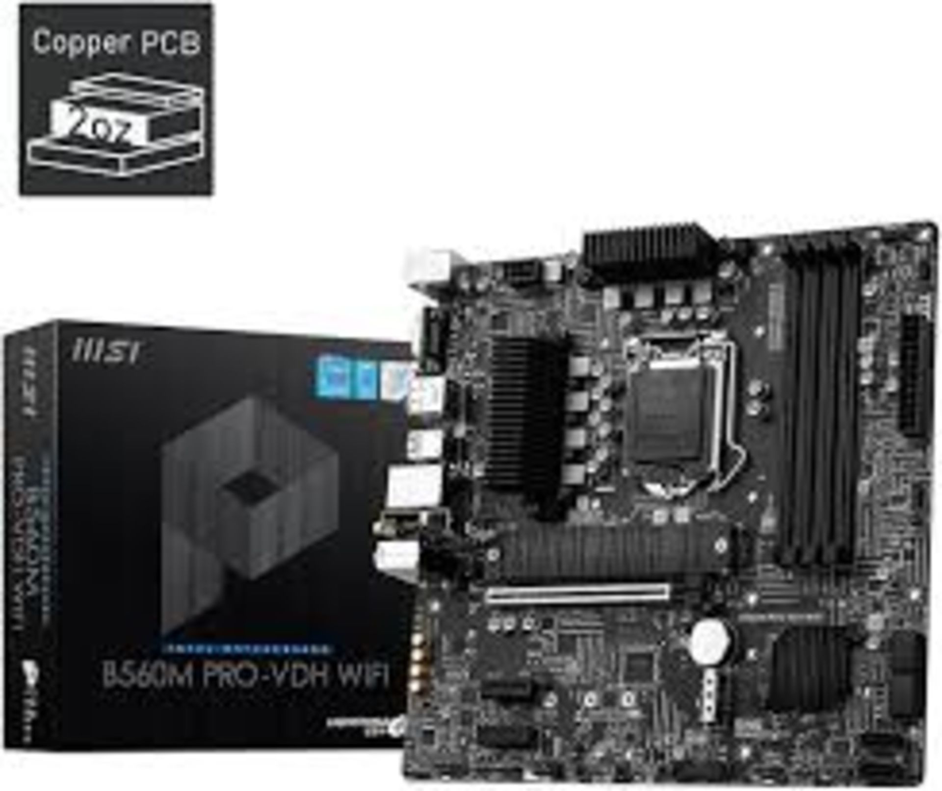 MSI Mainboard »B560M PRO-VDH WIFI« Motherboard. - P7. RRP £355.99. This integrated M.2 cooling