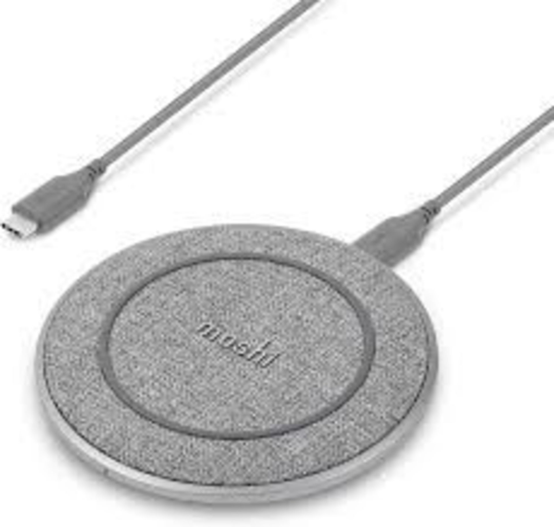 Moshi Otto Q Wireless Charger, Qi-Certified, Soft Textured Fabric, Fast Wireless Charging 15W Max