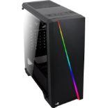 AeroCool Cylon RGB Mid Tower with Acrylic Side window, Black. - P7. Full Acrylic Side Window RGB