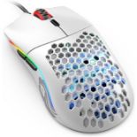 Glorious Model O High Performance USB RGB Odin Gaming Mouse, 6 Programmable Buttons - Matte White. -