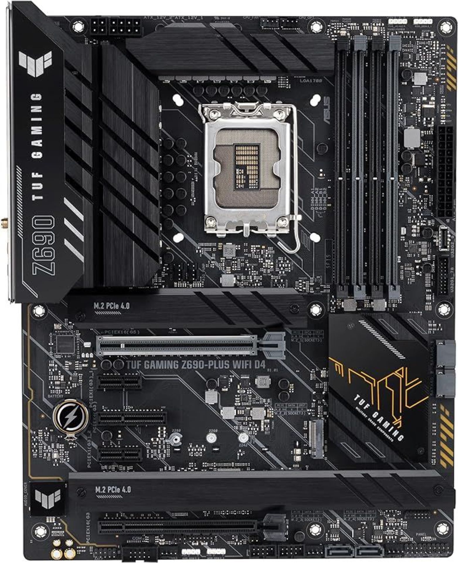 ASUS TUF Gaming Z690-PLUS WIFI D4 LGA 1700 ATX Motherboard - P7. RRP £409.00., 15 DrMOS, PCIe 5.0,