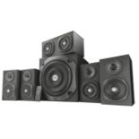 Vigor Wooden 5.1 surround speaker set. RRP £295.00. - ER21. Powerful, wooden 5.1 speaker system to