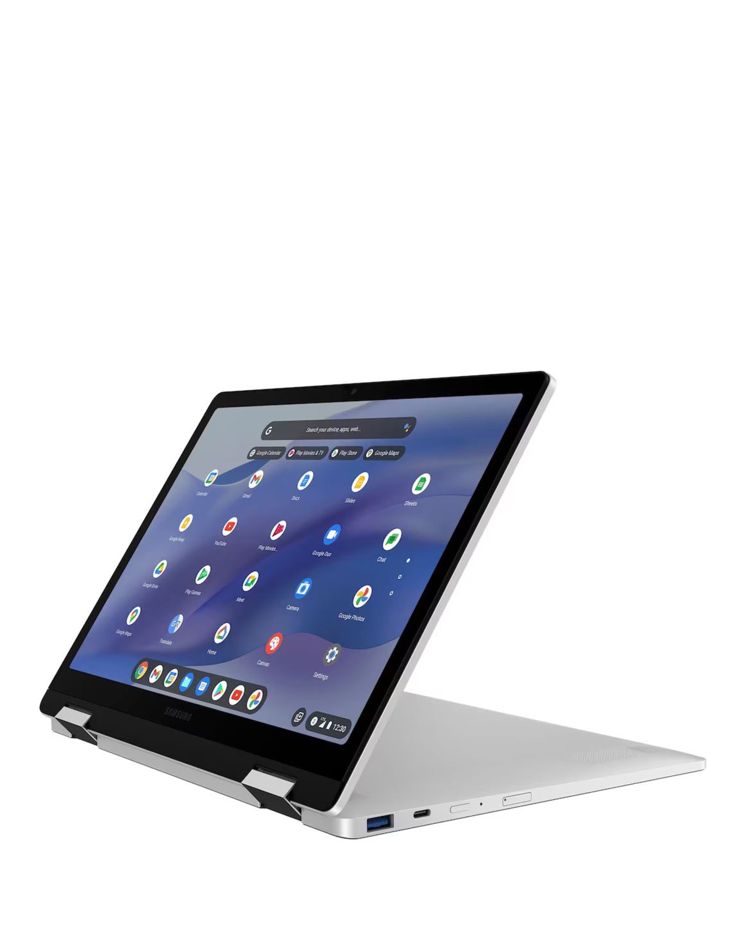 Samsung Galaxy Chromebook2 360 12.4in CEL 4GB 64GB - Silver. - P1. RRP £719.00. Galaxy Chromebook - Image 2 of 2