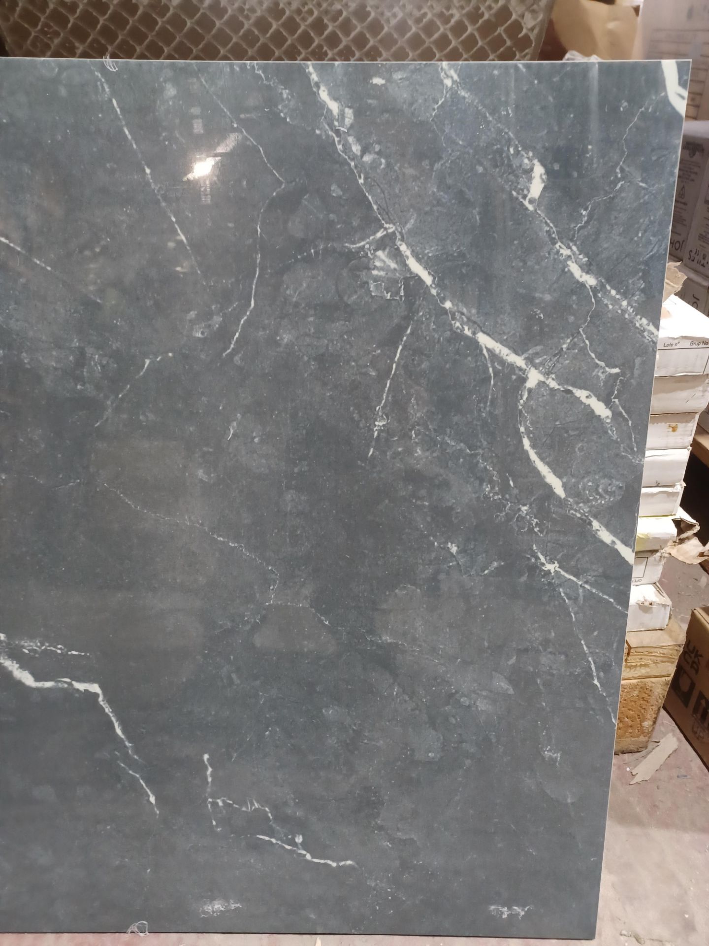 5 X PACKS OF ULTIMATE MARBLE BLACK POLISHED GLAZED PORCELAIN WALL & FLOOR TILES 595X595MM EACH. EACH - Image 2 of 2