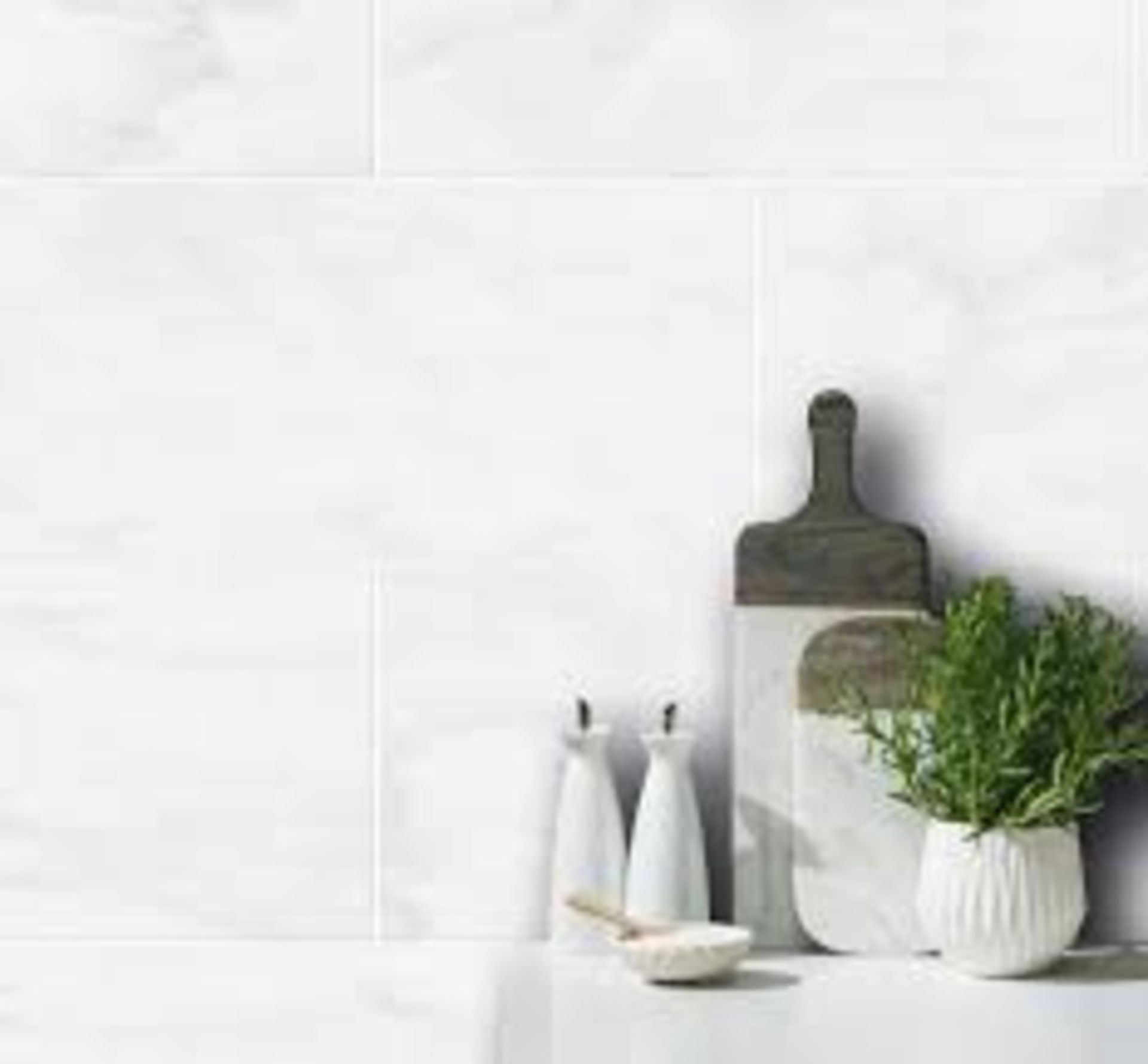 8 X PACKS OF Johnsons Bianco White Marble Matt PORCELAIN FLOOR & WALL TILES. (BIA01F) EACH PACK - Image 2 of 2