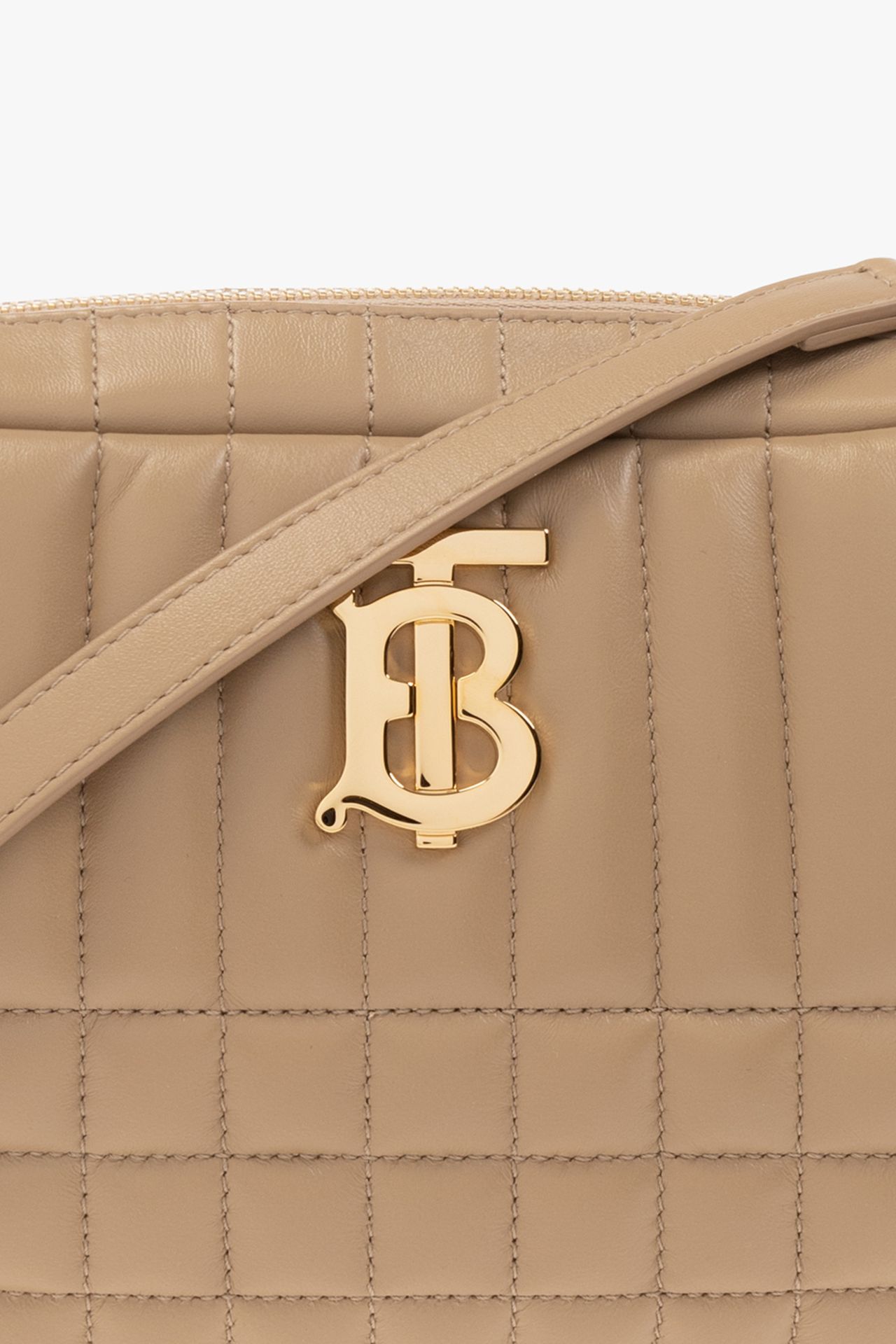 (No Vat) Burberry tb soft crossbody bag camel with Gold. Approx 23x12cm. - Image 2 of 7